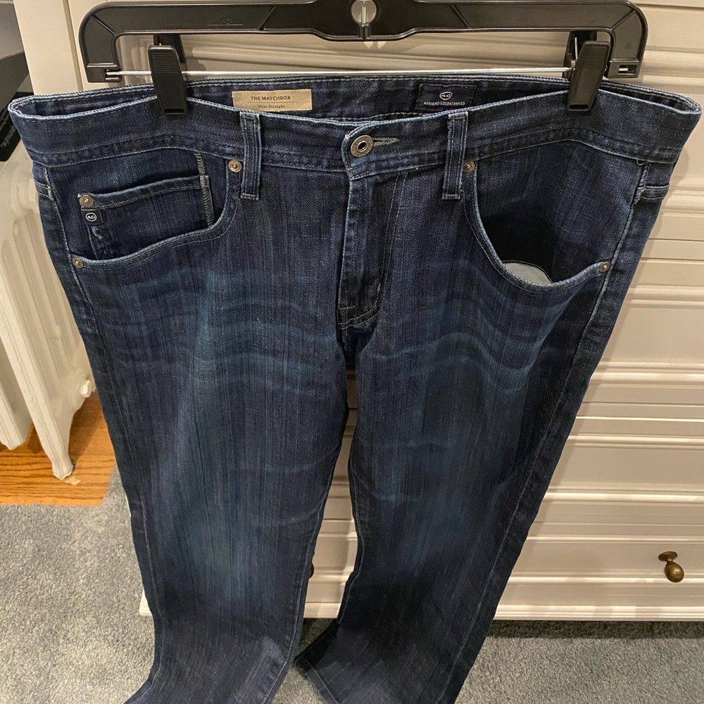 Ag The Matchbox Slim Straight Jeans Size 34 View 4